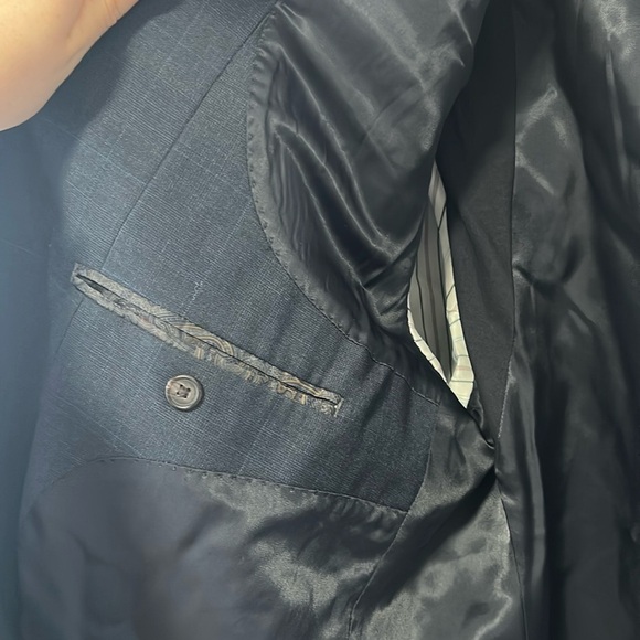 Ralph Lauren 100% wool Classic Fit Suit Jacket Blazer Sports checkered 44L - Picture 11 of 13